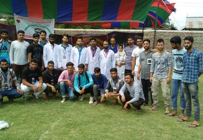 Kirmani Football Club Langate holds blood donation camp in Langate